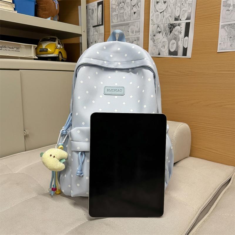 Schulrucksack Punktmuster Stil Leicht Großes Fassungsvermögen Schultasche