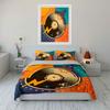 Retro Music Design Set Multiple Sizes Kid'S And Adults' Bedroom Exquisite 3Pc Bedding Set, Gift