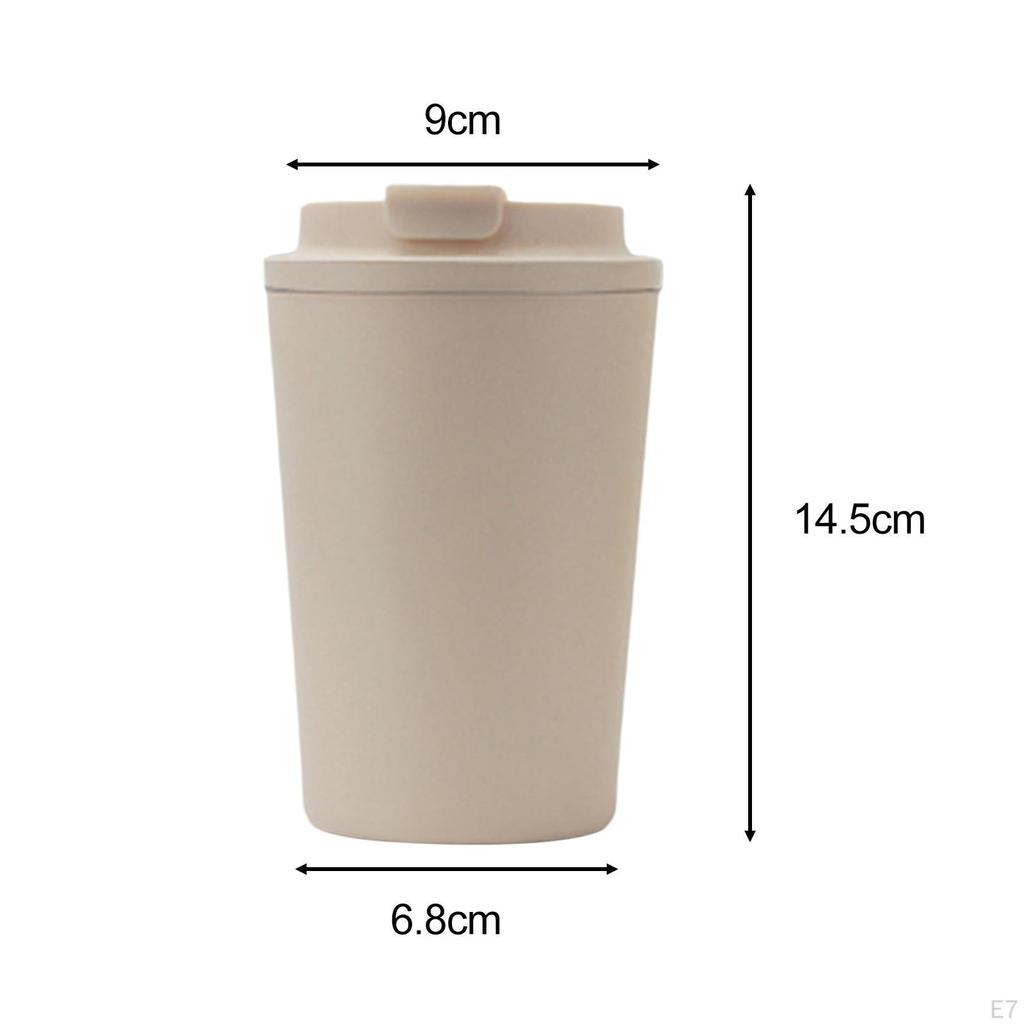 Tazza da Caffè da Viaggio Tazza Acciaio Inossidabile Antigoccia Riutilizzabile Portatile 380ml per Tè Freddo e