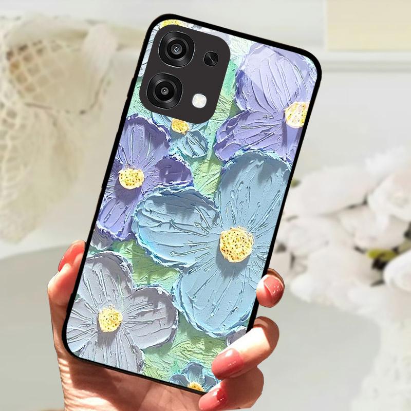 For Oppo A6 A 6 Pro F31 5G CPH2781 Case Fashion Painting Tempered Glass Cover For OPPO A6Pro Phone Fundas Protective Shell Coque