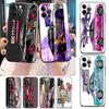Tokyo JDM Drift Sports Car Phone Case for iPhone 14 15 Plus 11 12 13 15 14 Pro Max Mini Xs XR 7 8 Case Black Soft Silicone Cover