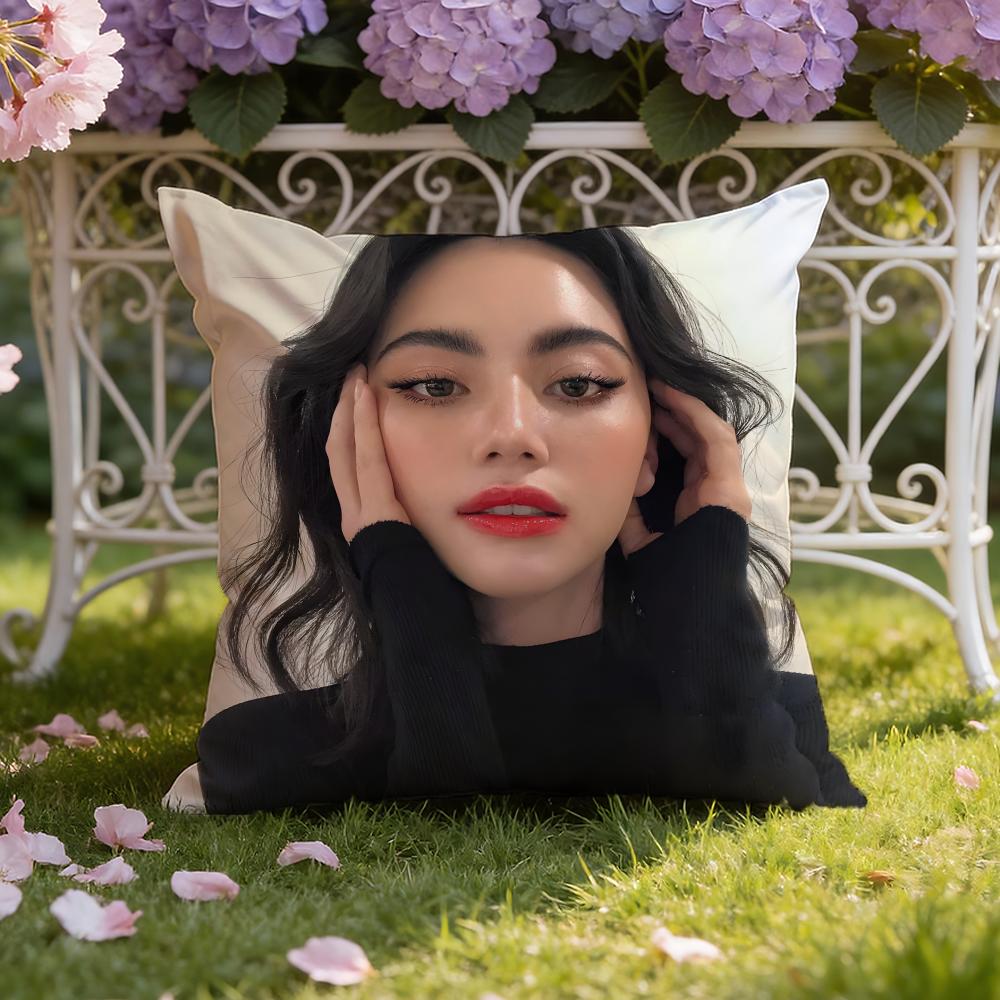 Thai actress D-Davika Hoorne Cushion Cover Home & Car Dual-Scene Pillow Cover: Reversible for Premium Comfort