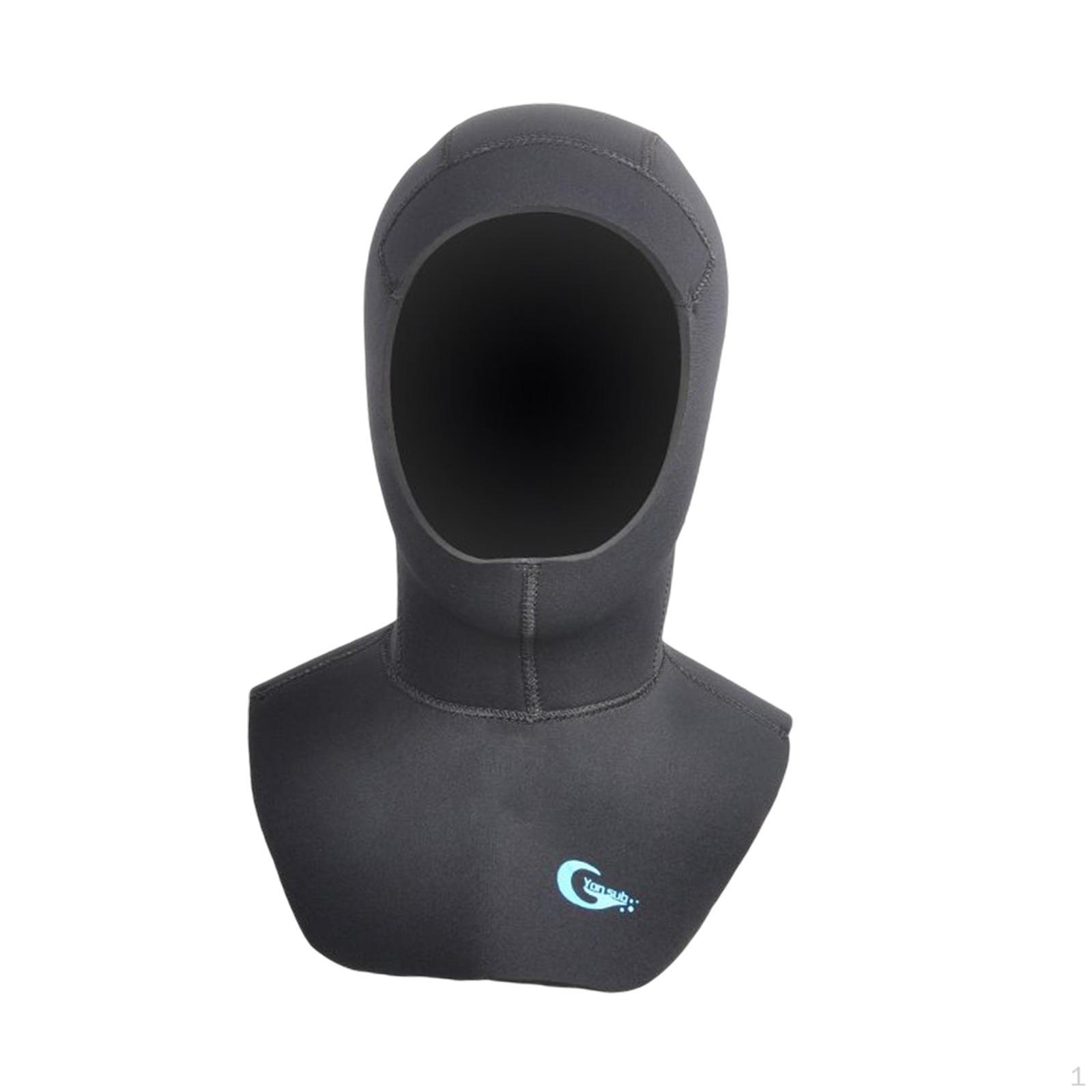 5mm Hooded Neoprene Wetsuit Snorkeling Cap Thermal Diving Surfing Sailing S