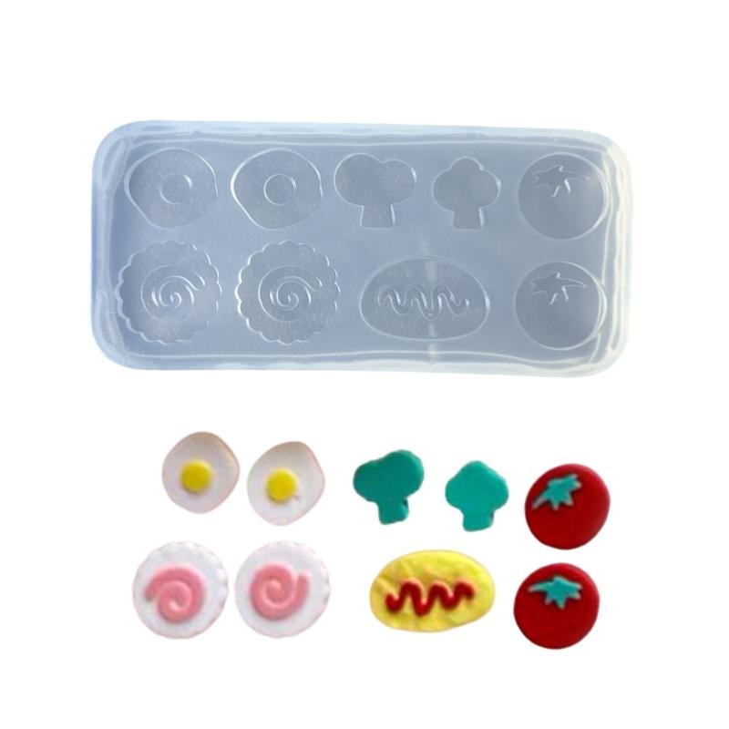 Silicone Fondant Mold Flexible Baking Mold Food Series Craft Supplies for Candy Chocolate and Gelatin Easy to Clean 1