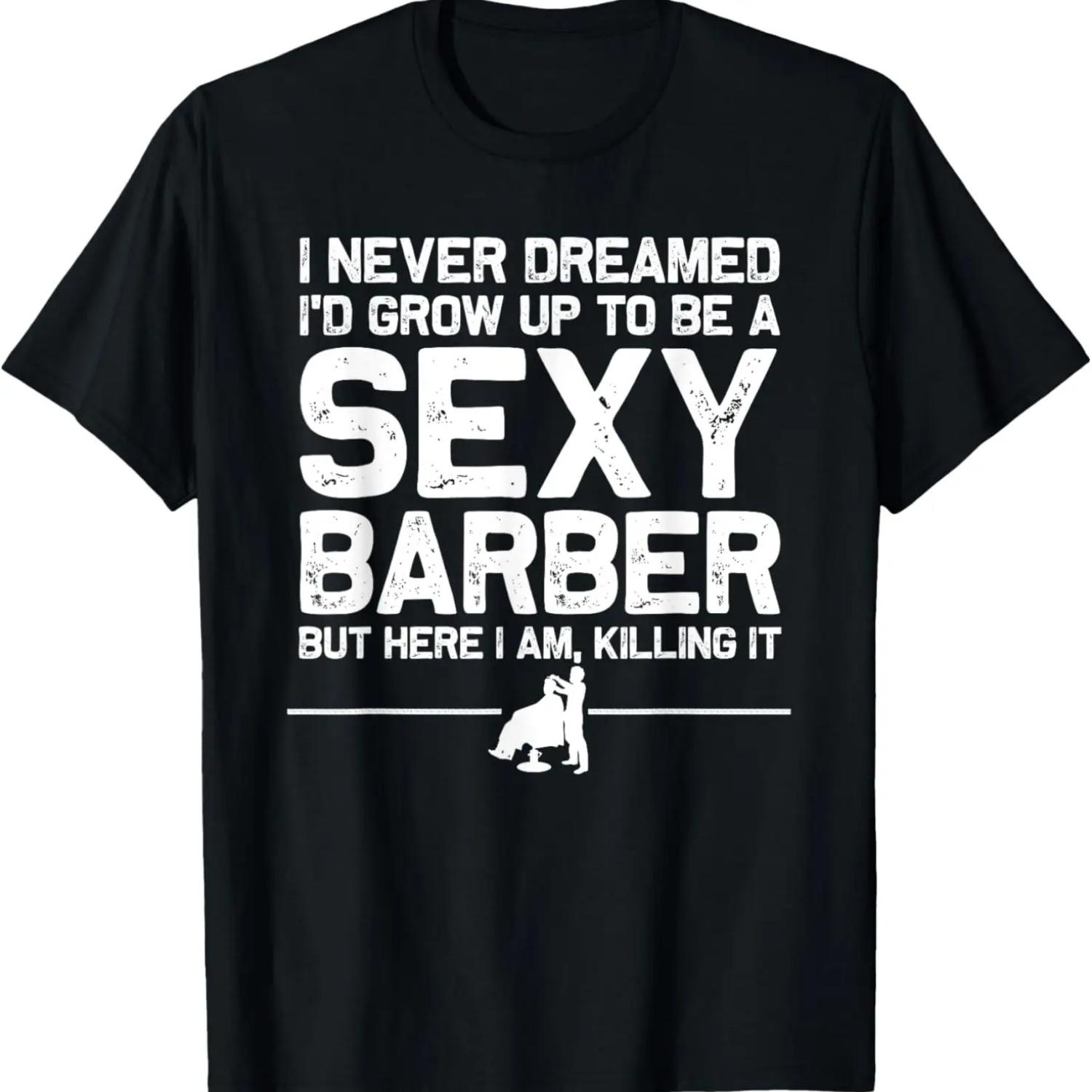 

Funny Barber Men Dad Barbershop Hairdresser Hairstylist T-Shirt XXXXXL чорний