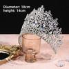 Korean Style Metal Prince Crowns Bar Mitzvah Crown Round Tiaras Retro Baroque Crystal Crown  Queen