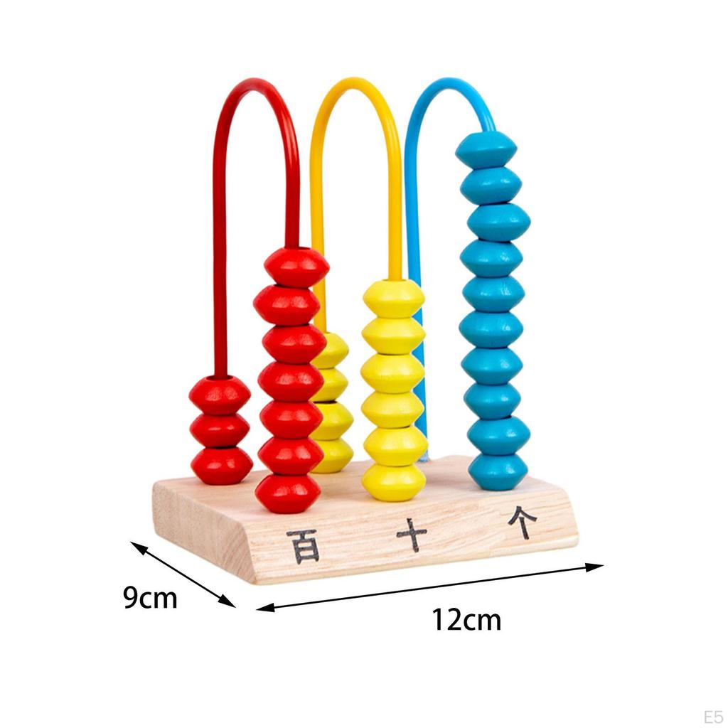 Abacus Toy Math Counting Bead Hand Eye Coordination Counters Toys Wooden for