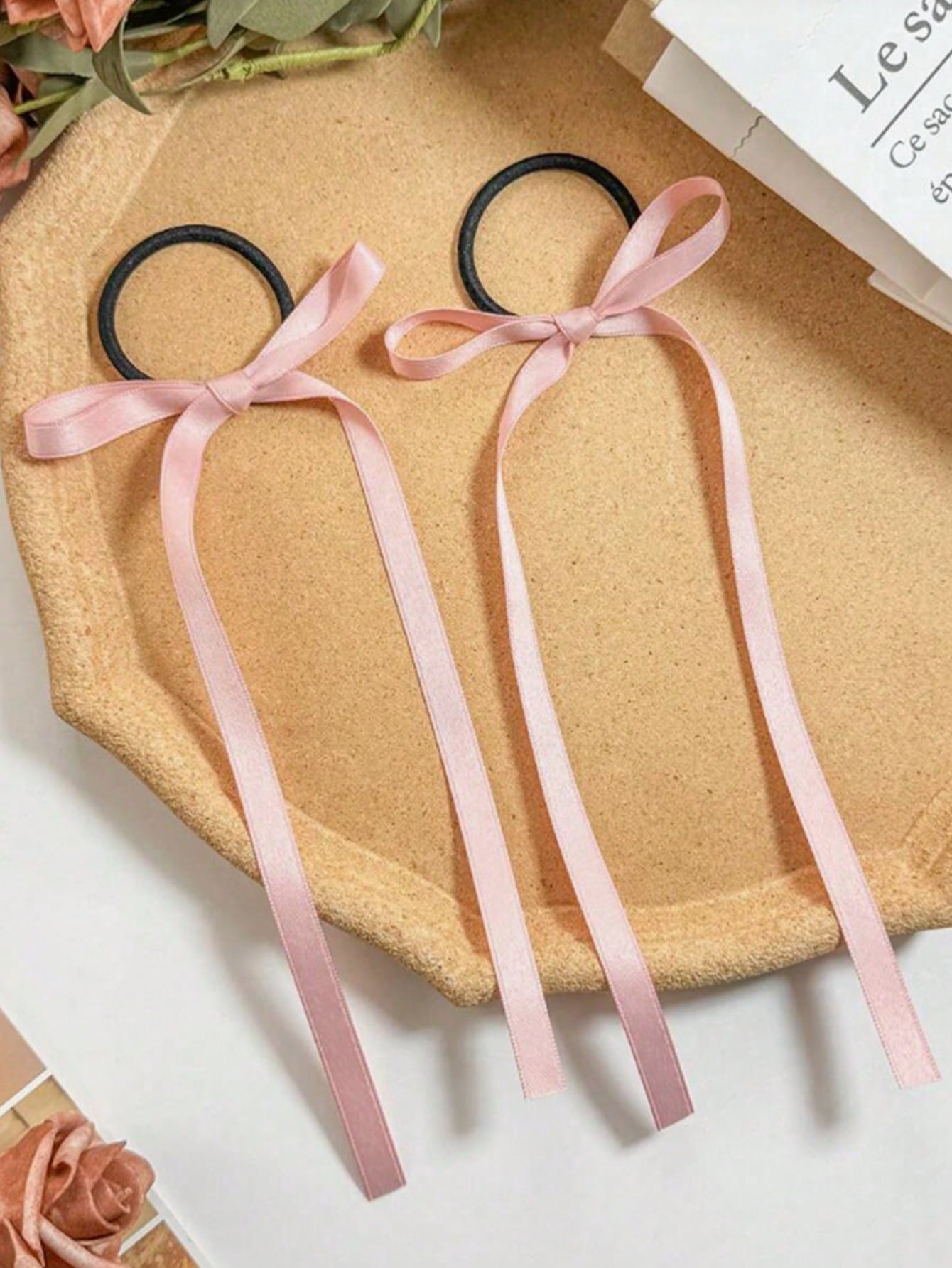 

2/8 шт. Модные однотонные длинные ленты-банты, высокоэластичные резинки для волос, скранчи для женщин, девушек, аксессуары для волос для вечеринок