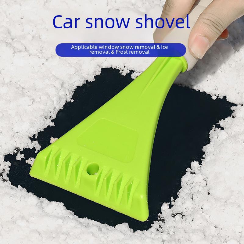 Car Snow Removal Shovel with EVA Sponge Handle: Multi-Function Mini Deicing & Defrosting Tool