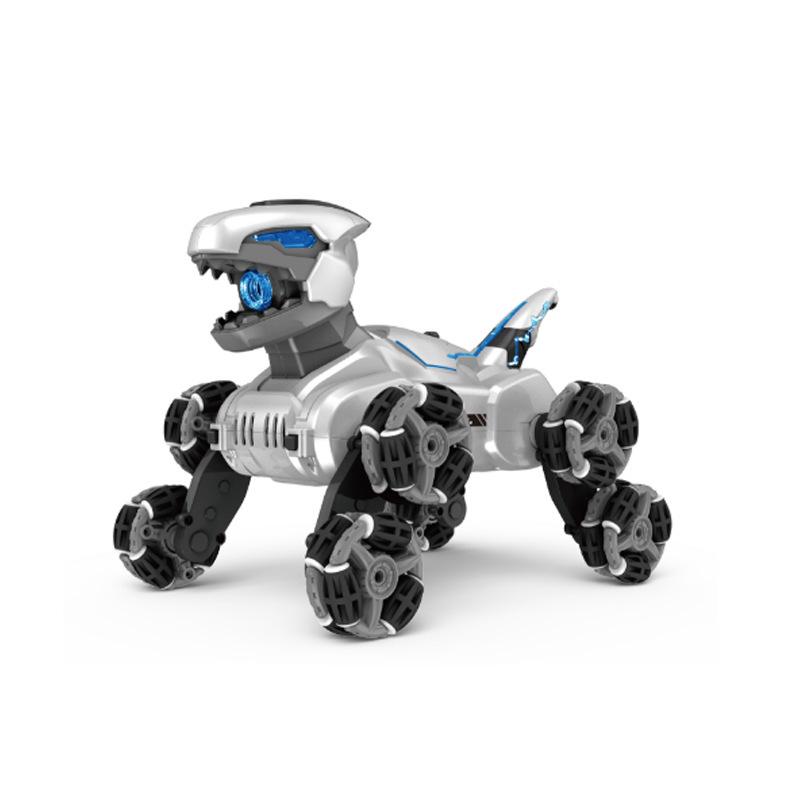 Gesture-Control Dinosaur Stunt Car: 8-Wheel Drift, Spray, Lights & Music Toy
