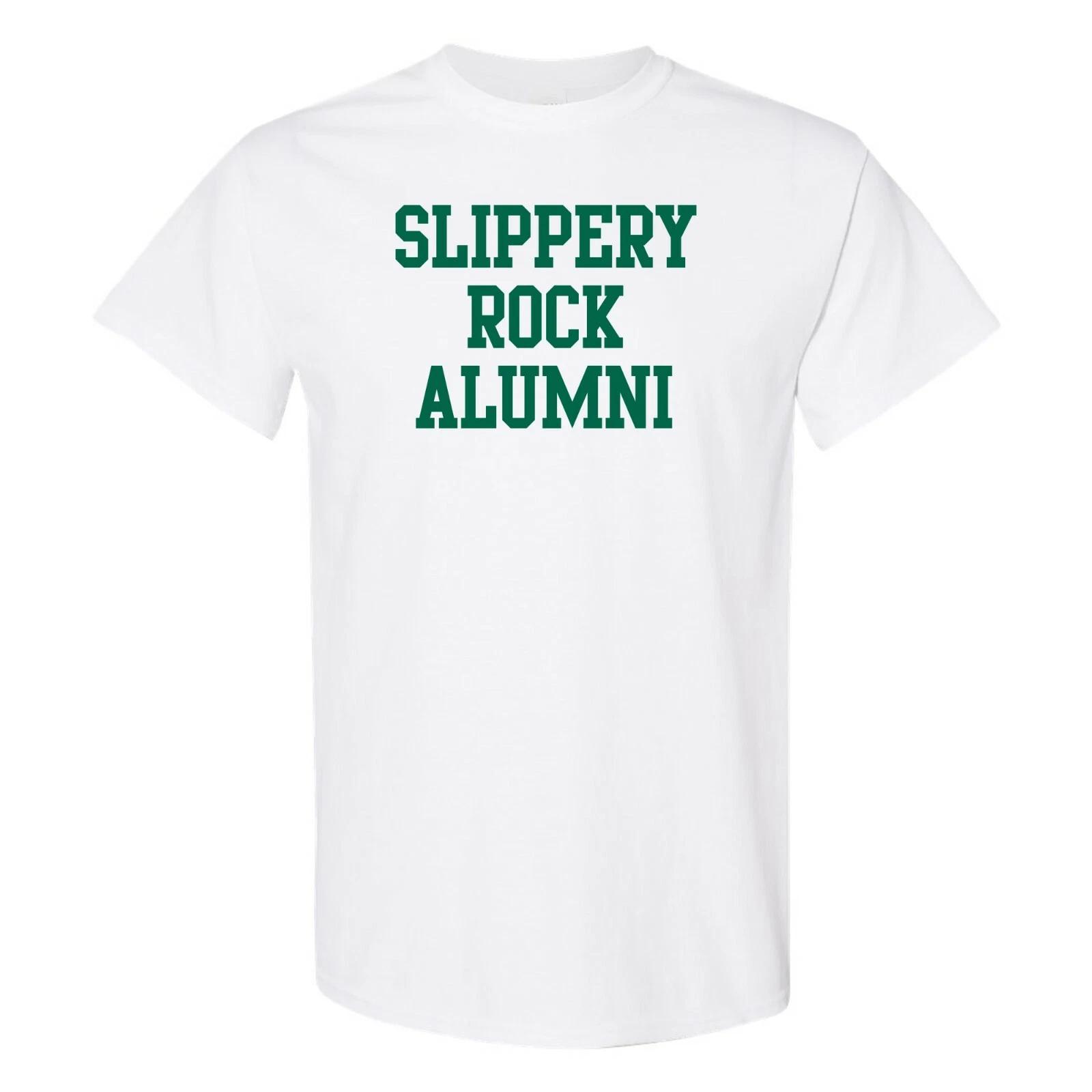 Slippery Rock Basic Block Alumni Collegiate T Shirt - White M