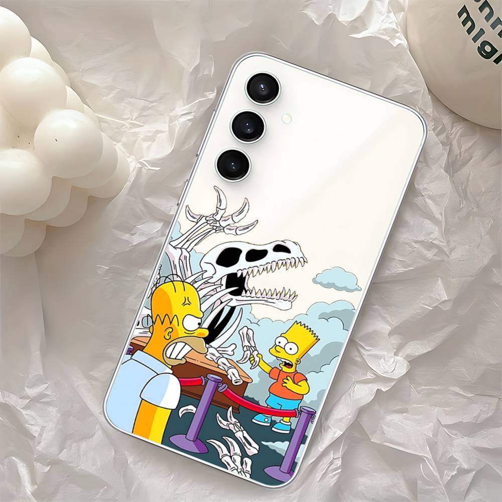 

Funny H-The Simpsons-S Phone Case For Samsung Galaxy Transparent Cover A52 A12 A51 S21 Edge S22ULTRA S23 S24 S20LITE Plus Ultra S225G