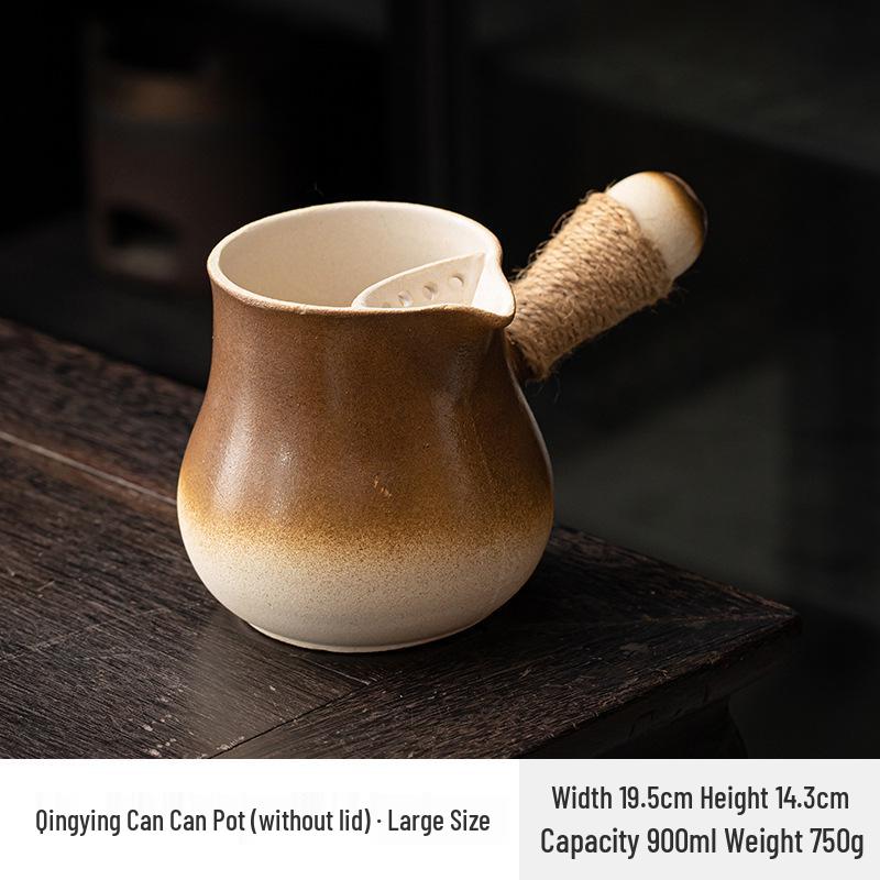Stove-Side Tea Pot Set: Outdoor Tea Brewer, Baking Milk Tea Pot, Charcoal Grill Stove, Open Flame Clay Pot