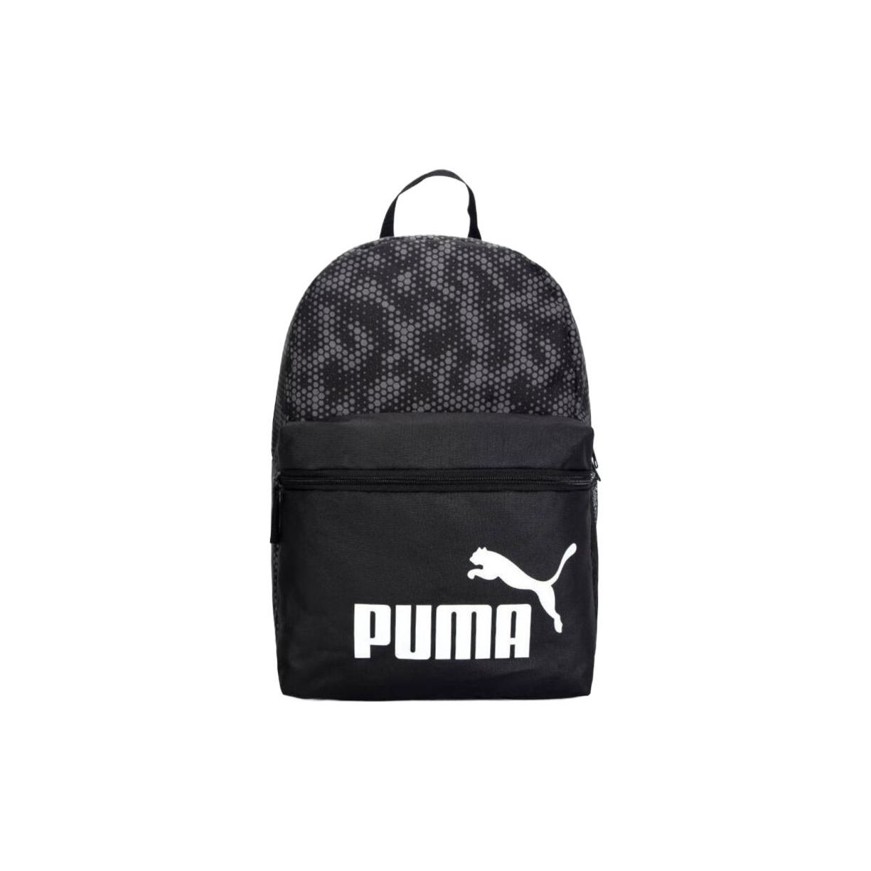 Puma Phase Aop Backpack Sports Casual Polyester Backpack Unisex Backpack Black 078046-07 OSFA
