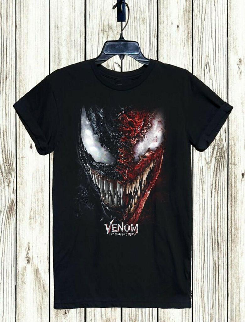 Vintage Old Face V-Noem Let There Be Carnage 2021 New Movie T shirt S-5XL