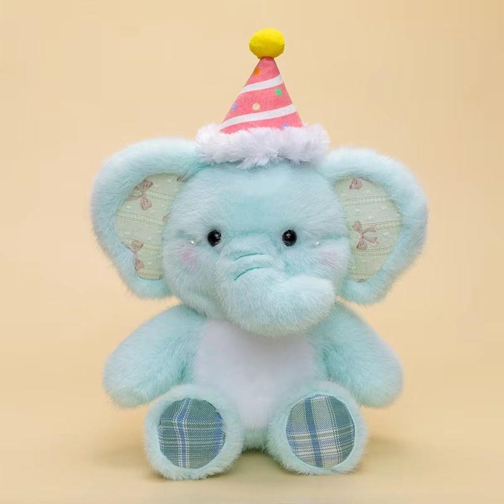 Fluffy Cartoon Elephant Plush Toys Soft Elephant Plush Toys Elephant Plush Doll Boys Girls
