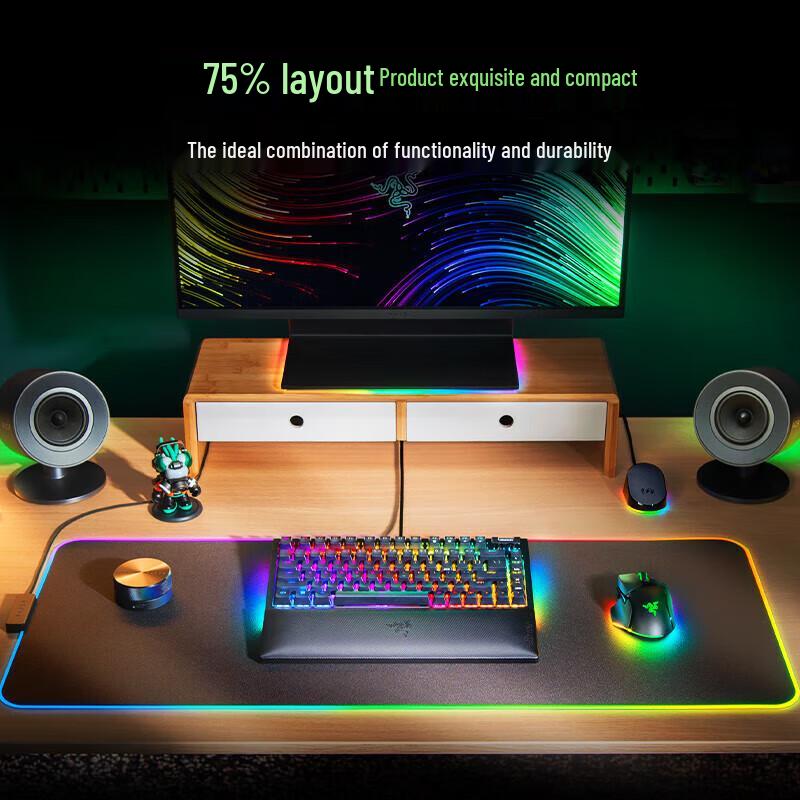 Razer BlackWidow V4 75% Hot-Swappable Mechanical Gaming Keyboard