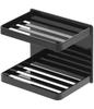 Yamazaki Tower Magnetic Bathroom Soap 2 W12 X X Soap Bathroom Model 3810 Tray, Tiers, Black, Approx. D8.5 H10cm, Holder, Storage,