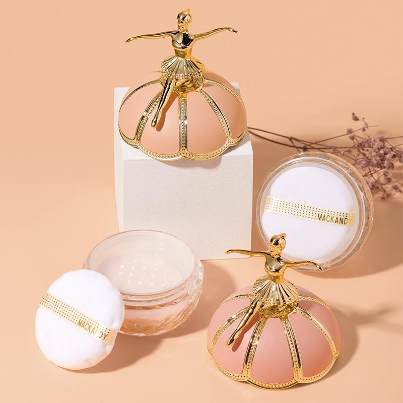 Ballerina Creative Loose Powder Transfer-resistant Long Lasting Matte Invisible Pores Natural Whitening Makeup Gift