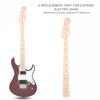 21 Fret Maple Electric 5string Bass Neck For Fender JB Jazz Part Replacement Instrument
