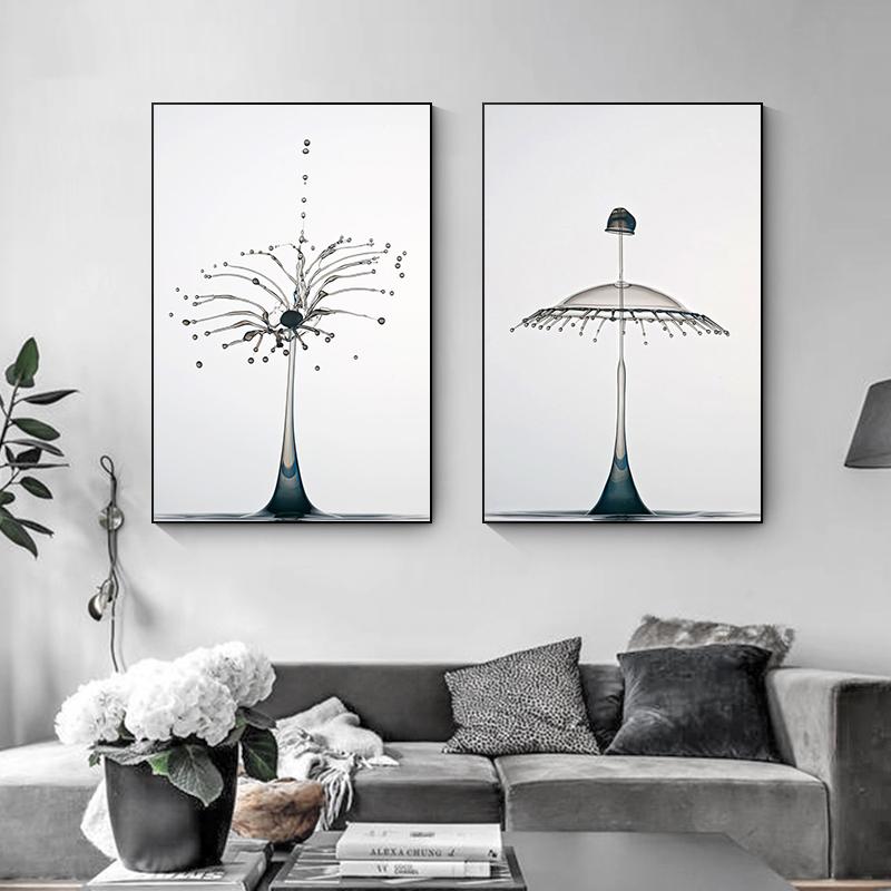 

Nordic Modern Canvas Oil Painting Luxury Liquid Art Painting Posters and Prints Modern Art Pictures Home Decoration 21x30cm No Framed