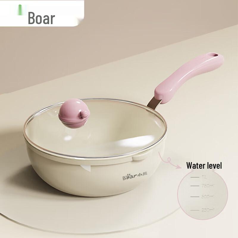 Bear 20cm Non-stick Mini Wok & Frying Pan
