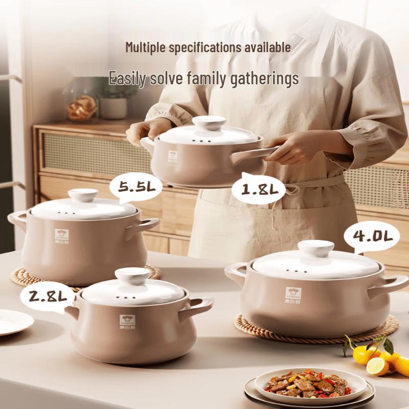 Kangbach Durable High-Temperature Clay Casserole Pot
