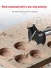 Wood Board Hinge Hole Opener with Limit for 40mm Cabinet Door, 35mm Positioning Drill Bit, and Plywood Planer