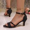 Fashion Women High Heels Sandals 2025 New Fashion Party Shoes for Women Comfortable Open Toed Thin Heels Sandals Designer Luxury Sandals