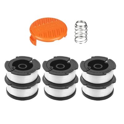 6'lı Çim Biçme Makinesi Makarası Paketi, Black and Decker Çim Biçme Makinesi için, Çap 1,65 mm, 10M Biçme Makinesi Makarası