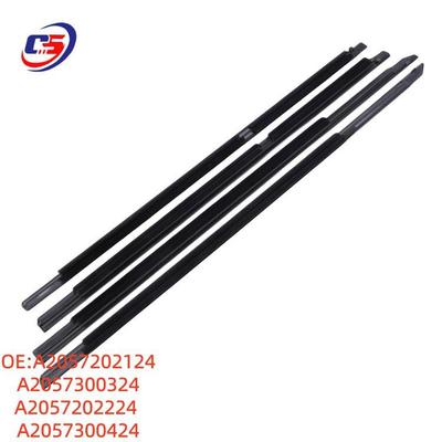 Tira Protectora de Recorte Exterior Negra para Cristal Mercedes 205, A2057202124, Sellado de 4 Puertas