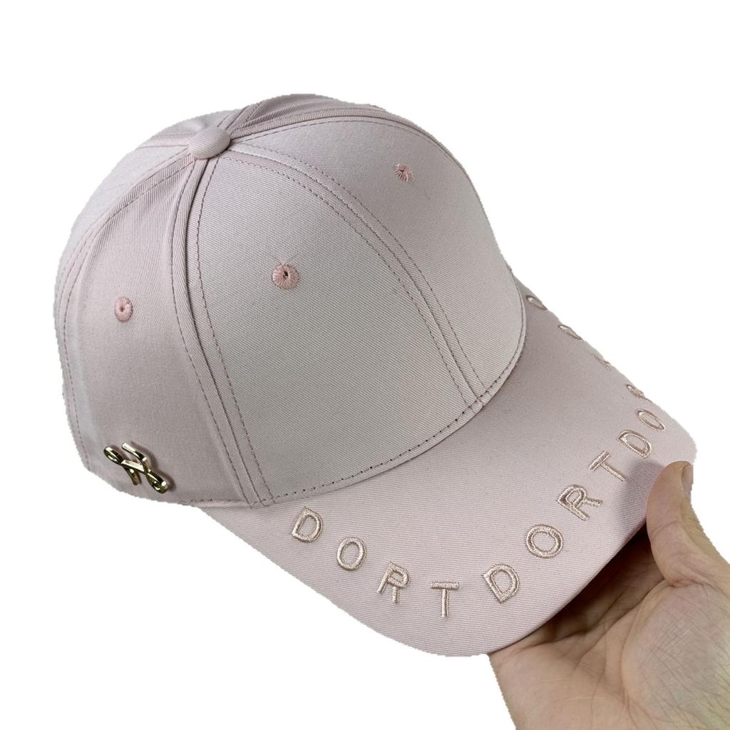 Fashion Hat Korean Version Versatile Solid Color Alphabet Embroidery Curved Brim Shade Baseball Cap Korean Khaki Trendy Men's and Women's Cap