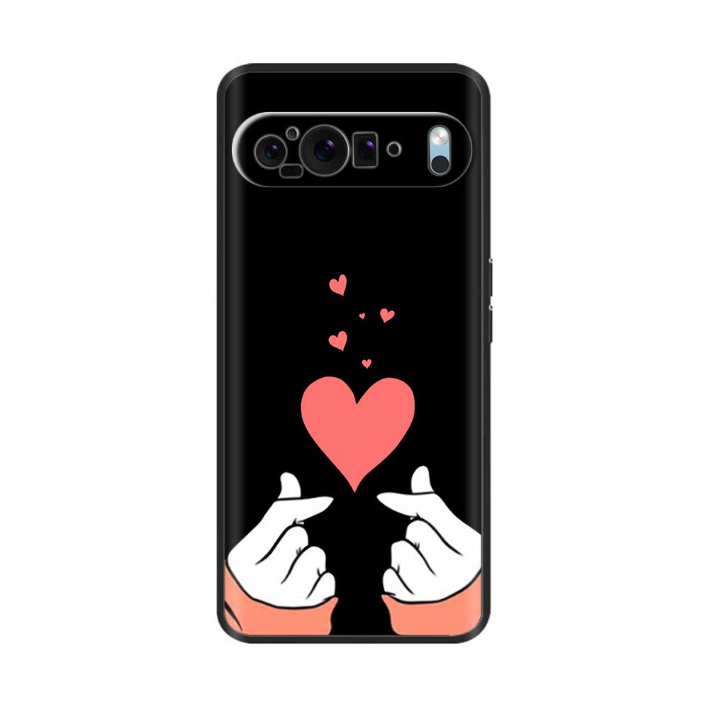 For Google Pixel 9 Pro Case Pixel 9 Pro XL Cover Soft Black Silicone Bumper Protector TPU Cases for Google Pixel9 Pixel 9 Pro XL