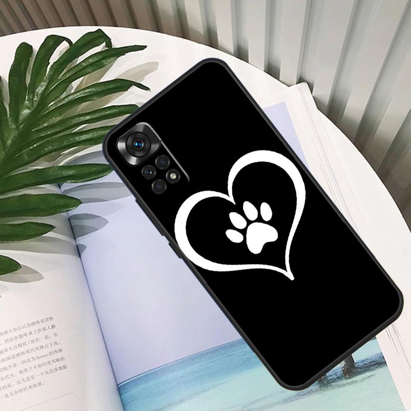 Dog Paw Case For Xiaomi Redmi Note 9 8 10 11 12 Pro Note 11S 10S 9S Redmi 12C 9C 10A 10C Back Cover