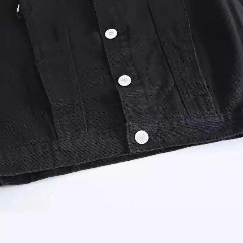 2026 Frühling Jeansjacke Herren Mäntel Westen Ärmellos Umlegekragen Freizeitmantel Männlich Knopf Tasche Slim Fit Jacken Schwarz Weste