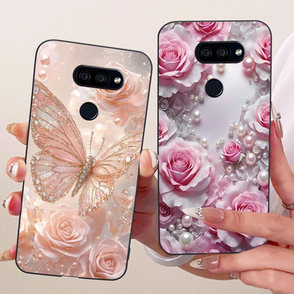 Hülle Für LG K40S 2019 Cover Ästhetisch Niedliche Katze Mode Lustig Bemalt Silikon Handyhülle LMX430HM