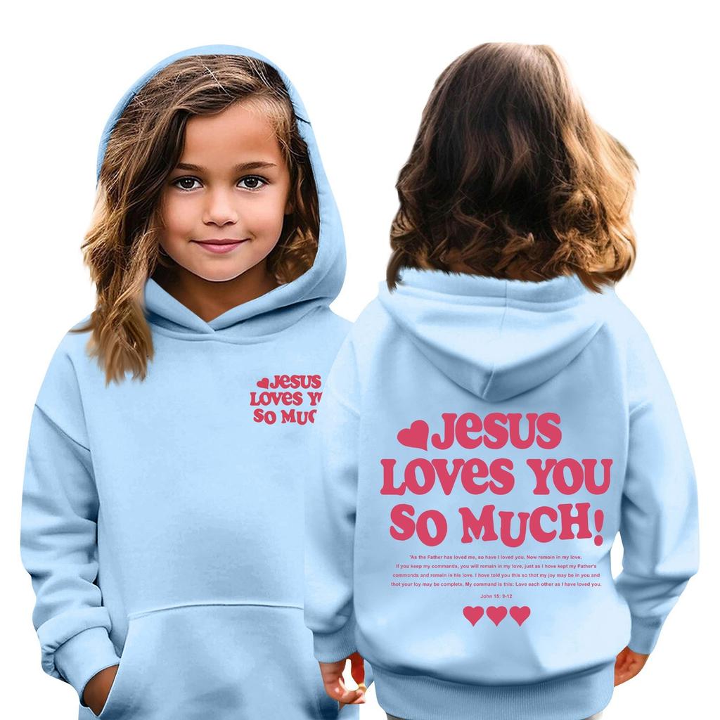 Kinder Hoodie Jungen und Mädchen Mode bedruckt Langarm Kapuzentasche Hoodie