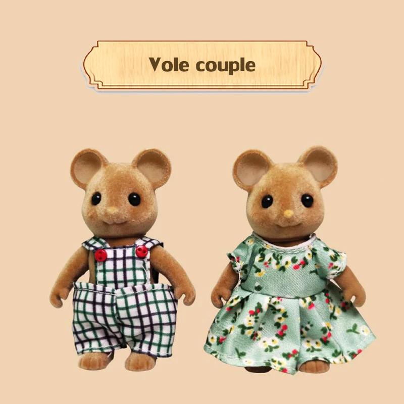 Simulation Wald Rentier Familie Puppe Puppenhaus Figuren Möbel Set DIY Spielset Spielen Haus Mädchen Spielzeug Zubehör Weihnachten Geschenke