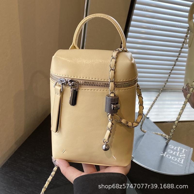 Fashion Trend Casual Simple Small Square Bag Personality 2025 Summer New Foreign Style Niche Women's Shoulder Messenger Bag
