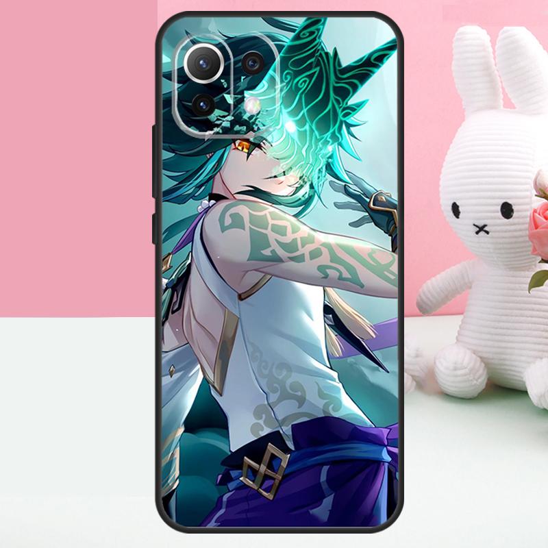 

Чехол Genshin Impact Сяо для Xiaomi 15 14 Ultra 13T 14T 15T 17 Pro Max POCO X7 Pro X5 X6 F5 F6 F7 F8 Ultra Funda Xiaomi 15T Pro