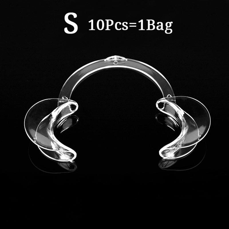 10 ks Zubní otvírač úst C tvar Autoklávovatelný Odolný Dezinfekce Jednorázový Intraorální Otvírač tváří a rtů Zubní nástroj