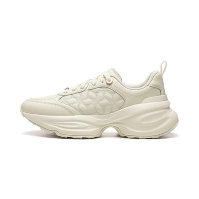 Women's Sneakers Li-Ning Chunky Sneakers Women's Low-top Ecru