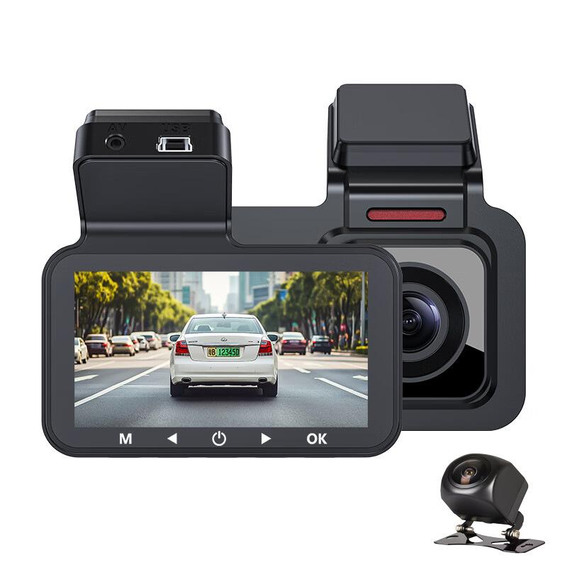 Skrytá autokamera 3,16-palcový displej HD 1080p duálne nahrávanie spredu a zozadu autokamera nočné videnie