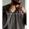 iUnclexi Classic Cotton Heavyweight Long-Sleeve Embroidered Tee