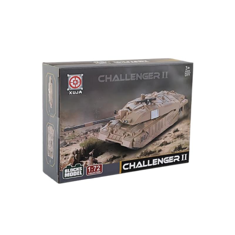 1:72 Creative Military Series The United Kingdom Challenger Main Battle Tank Model Building Blocks Assembled Toys For Boys Gifts
