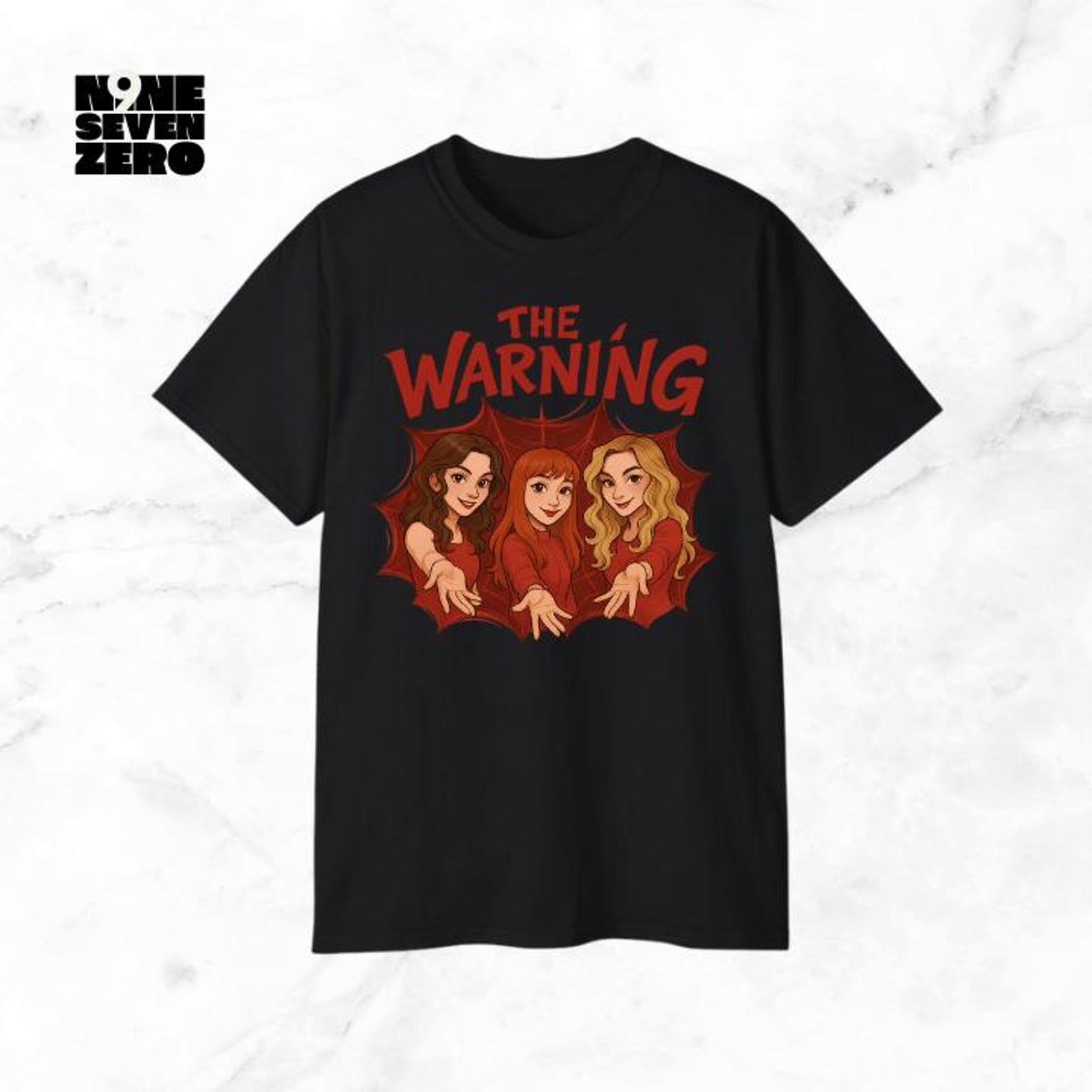 The Warning Band T-Shirt | Gildan 5000 Unisex Cotton Tee 3XL