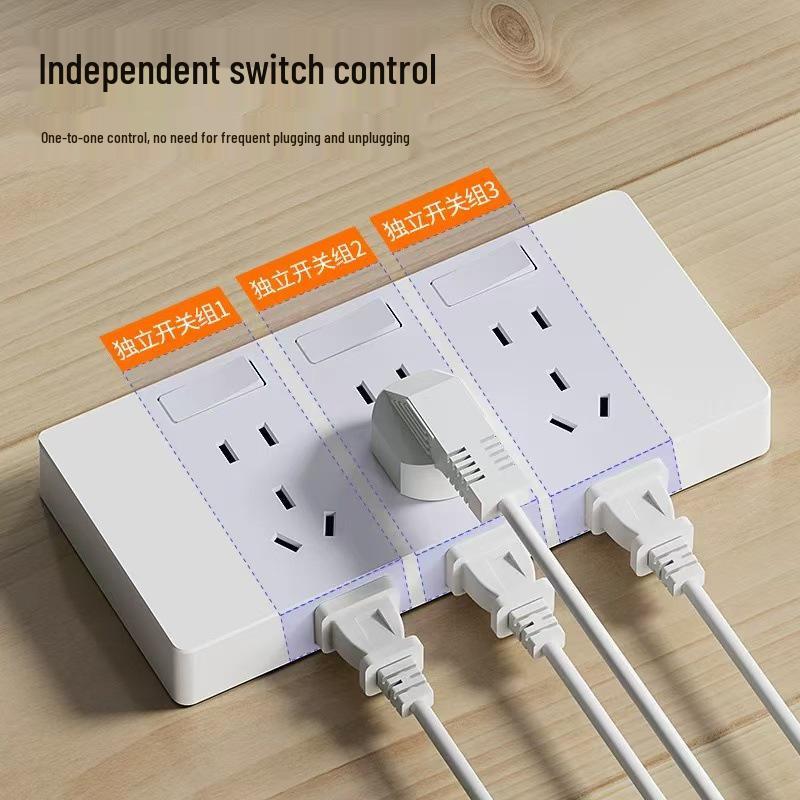 86 Type Multifunctional Wireless Socket Converter with Switch