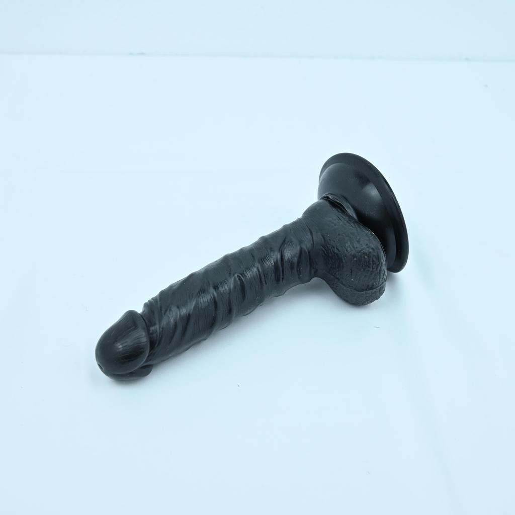 Sex Machine Attachment ROUGH BEAST 8.27" Black/Flesh Dildo for Masturbation Machine