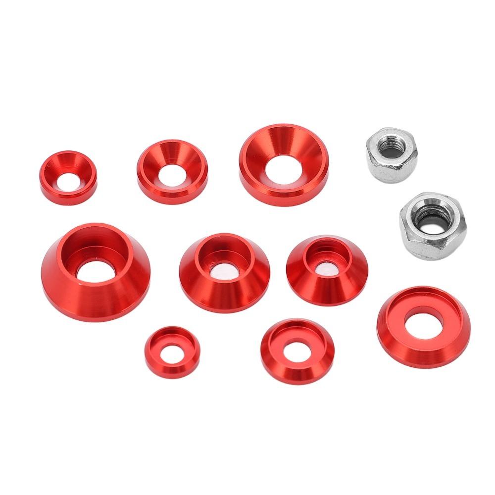 M2.5/M3/M4 RC Cars Screw Kit Aluminum Alloy Round Head Gasket Durable Cup Head Screw  For RC Cars