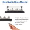 150A 12V-48V 4*M8 New Bus Bar Heavy Duty For Truck Car Black Power Distribution Block Terminal Stud for Marine Boat Truck Yacht